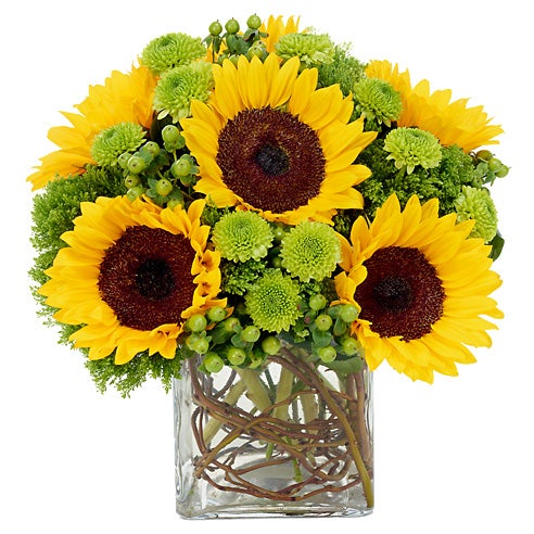 Best st patricks day gifts green sunflower bouquet