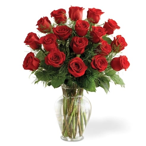 Premium 18 Red Roses at Send Flowers