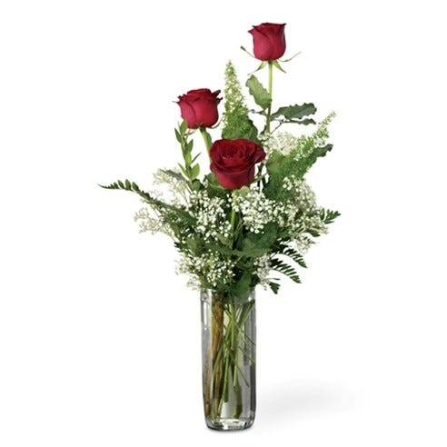 Elegant Bud Vase Roses At Send Flowers