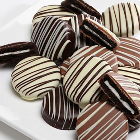 chocolate dipped Oreo cookies