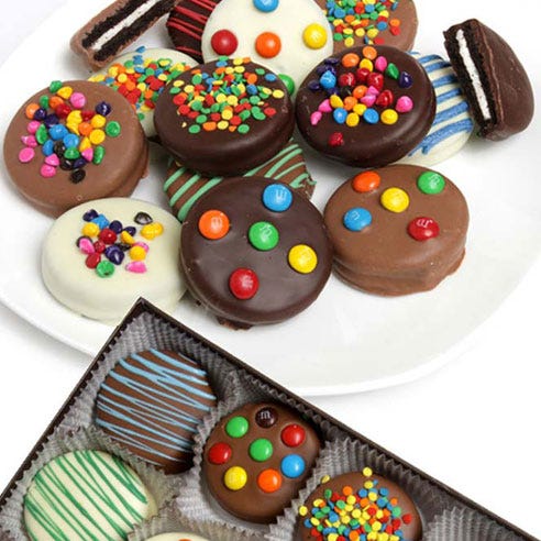 Celebratory Chocolate Covered Birthday Oreos