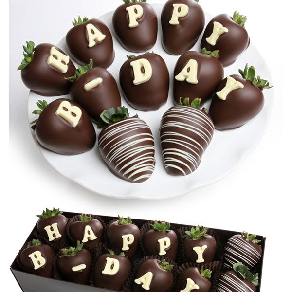Happy Birthday Chocolate Covered Strawberry BerryGram