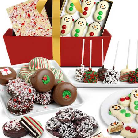 Christmas cookie gift basket delivery by Send Flowers USA