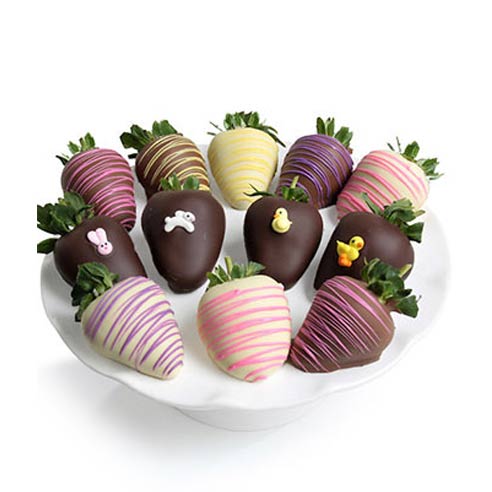Easter gift baskets for kids chocolate covered strawberries