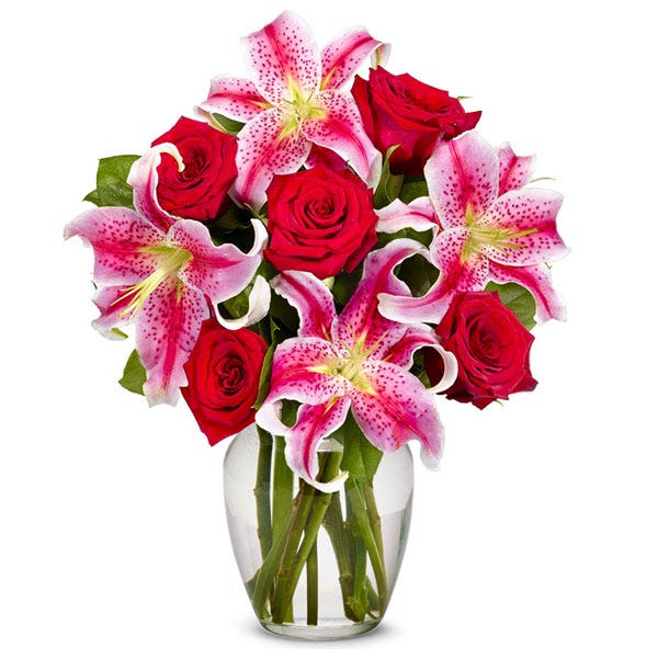 Stunning Stargazers and Roses Arrangement