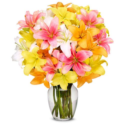 Sunrise Lily Bouquet - Premium