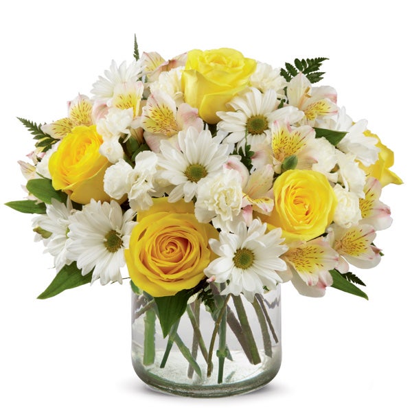 Best st patricks day gifts green flower bouquet with yellow roses