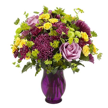 Purple Plums and Sunshine Bouquet