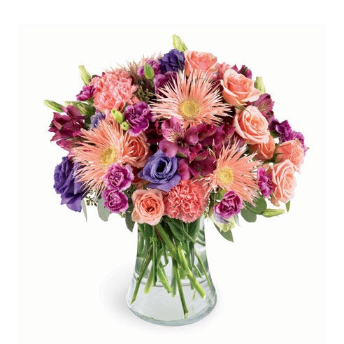 Spider gerbera daisies arrangement