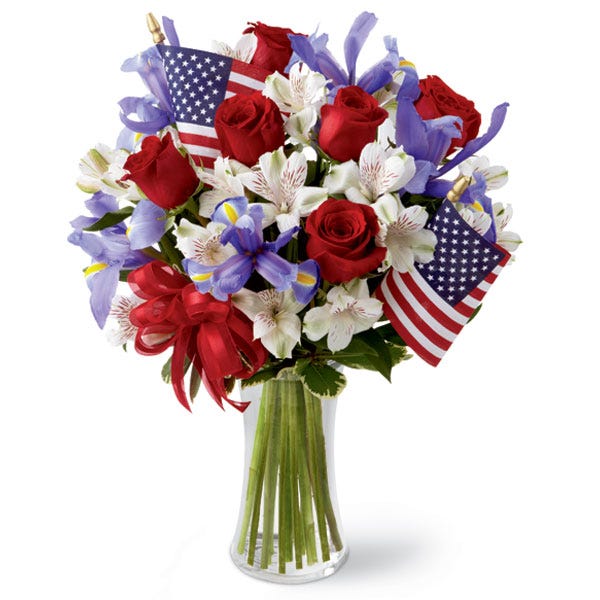 Red White And Blue Bouquet