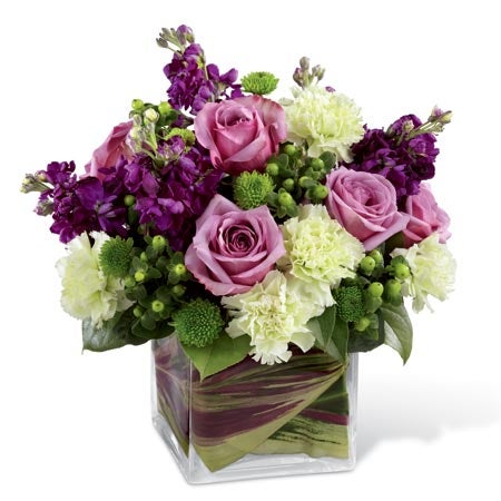 From the Heart Purple Rose Bouquet at Send Flowers