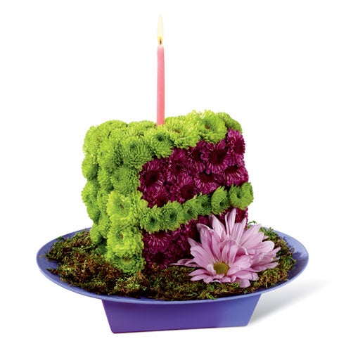 Happy birthday with flowers birthday flower cake, cake made of flowers
