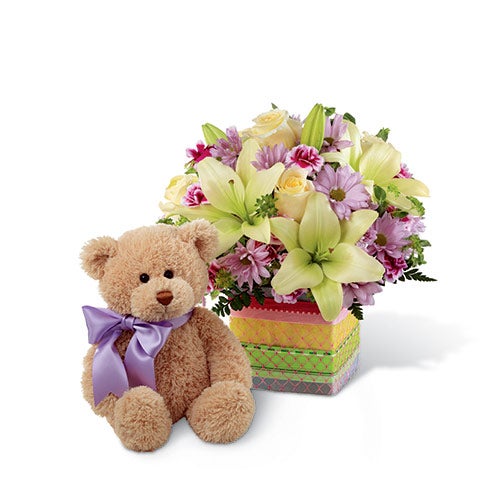 flower teddy bear delivery