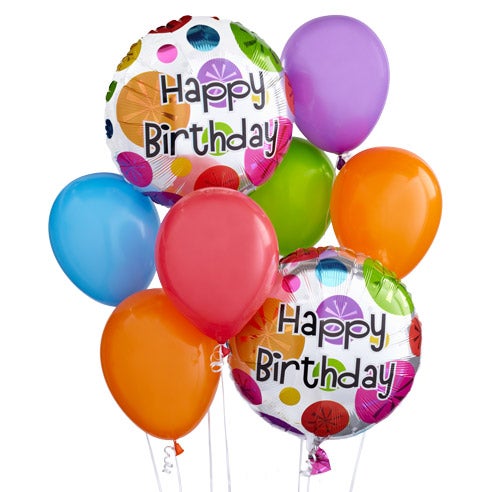 Same day delivery mylar balloons that say happy birthday!