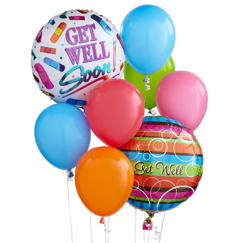 Balloon bouquet from send flowers com with get well balloons