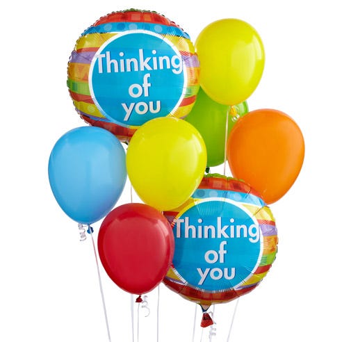 Thinking of you balloon bouquet