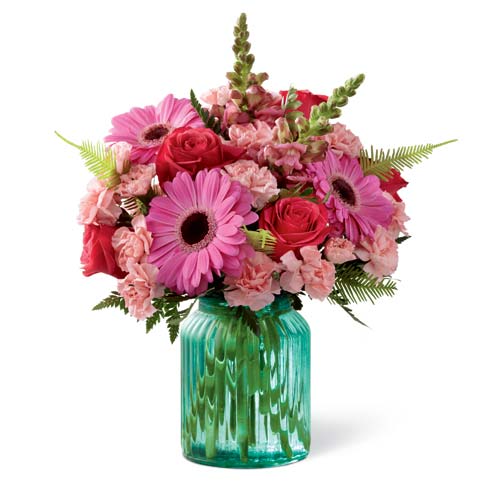 bouquet flower purple summer pink centerpiece centerpieces lily flowers gerbera daisy teal