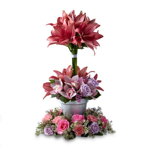 Funeral floral arrangement and sympathy flowers, same day flowers