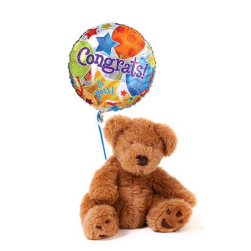 teddy bear in a balloon gift