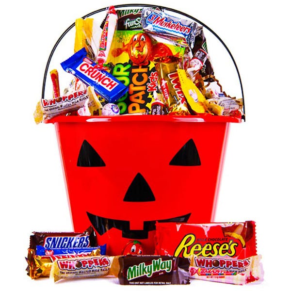 halloween pumpkin candy bucket