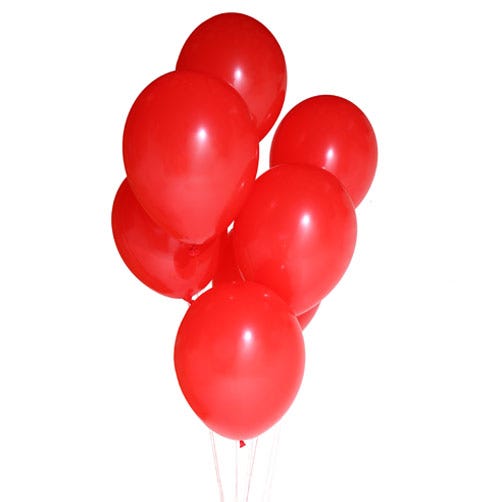 Red balloon bouquet from Send Flowers