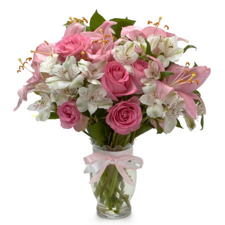 Cheap mothers day gift delivery cheap pink rose bouquet