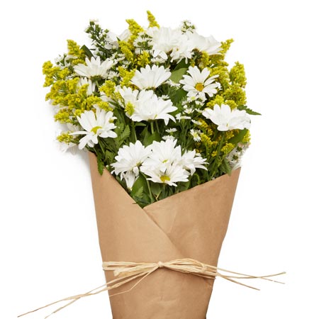 Darling Daisy Wrapped Bouquet At Send Flowers