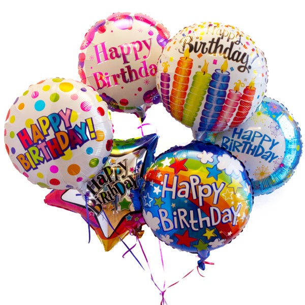 Happy Birthday Mylar Balloon Bouquet At Send Flowers