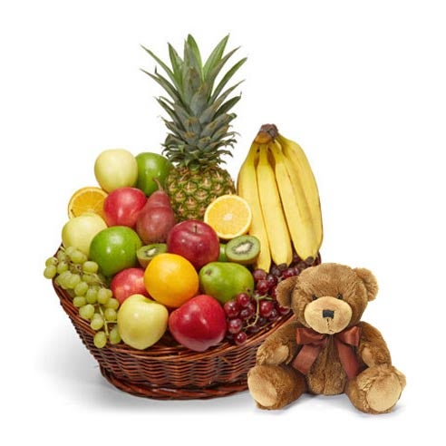 teddy bear basket