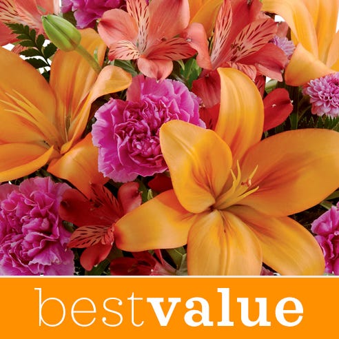 Best value happy birthday flower bouquet with flower vase and beautiful flowers