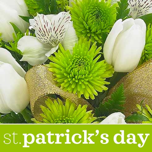 St. Patrick's Day Flower Bouquet - Florist Designed at ...