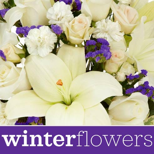 Winter-Themed Fresh Flowers - Florist Designed