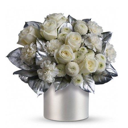 Send flowers white roses and cheap flowers like white flower bouquet