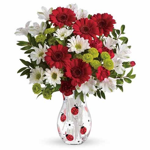 Lovely Ladybug Bouquet at Send Flowers