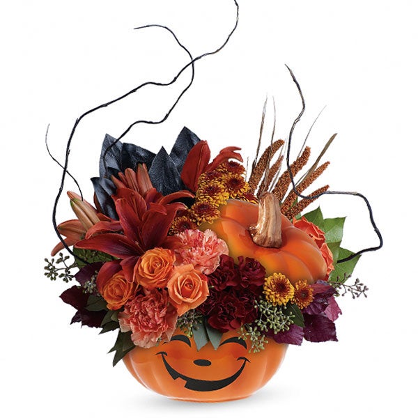 Spooktacular Surprise Pumpkin Bouquet at Send Flowers