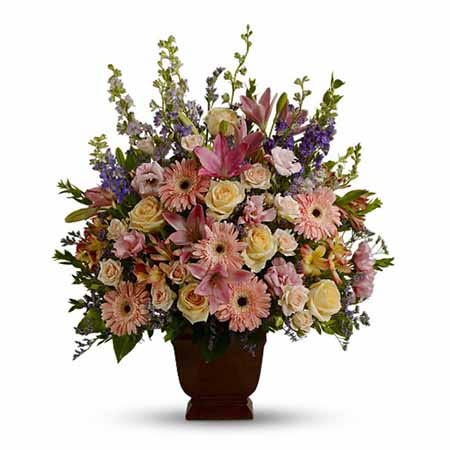 Pastel sympathy flowers, online flowers funeral flowers at send flowers