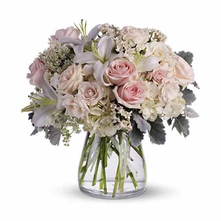 Whisper White Flower Bouquet at Send Flowers