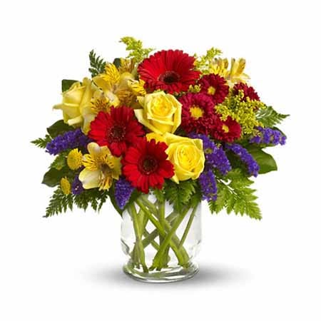 Red daisy bouquet from Send Flowers, a same day red daisy bouquet delivery