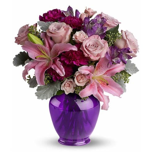 Melody Purple Flower Bouquet At Send Flowers