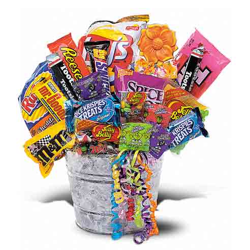 Candy Gift Basket Bucket