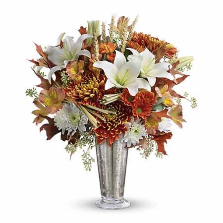 Thanksgiving centerpieces for the dinner table and same day delivered thanksgiving gift