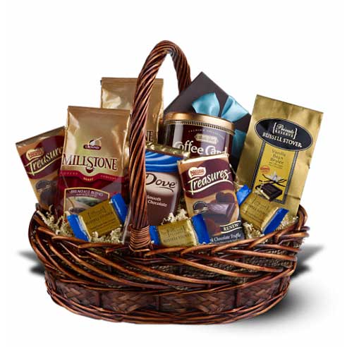 Classic gifts for mom coffee and tea gift basket