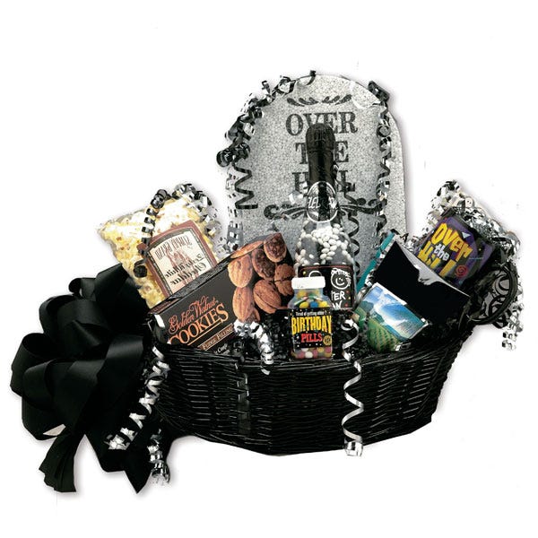 Over the Hill Birthday Basket