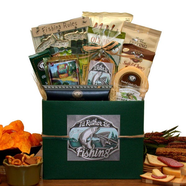 Fishing Enthusiast Gift Basket