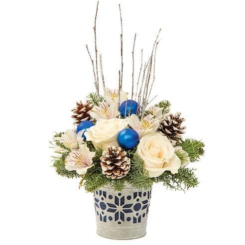 White Rose Winter Bliss Bouquet
