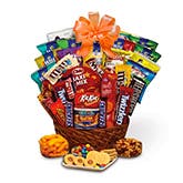 Candy Gift Basket - Orange Bow