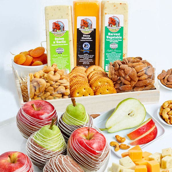 Deluxe Fruit, Cheese, Crackers & Nuts Tray