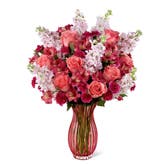 Blushing Coral Roses Bouquet