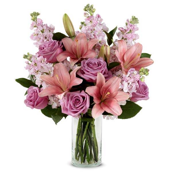 Wishful Pink Lily Bouquet at Send Flowers