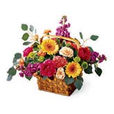 Alluring Colors Flower Basket